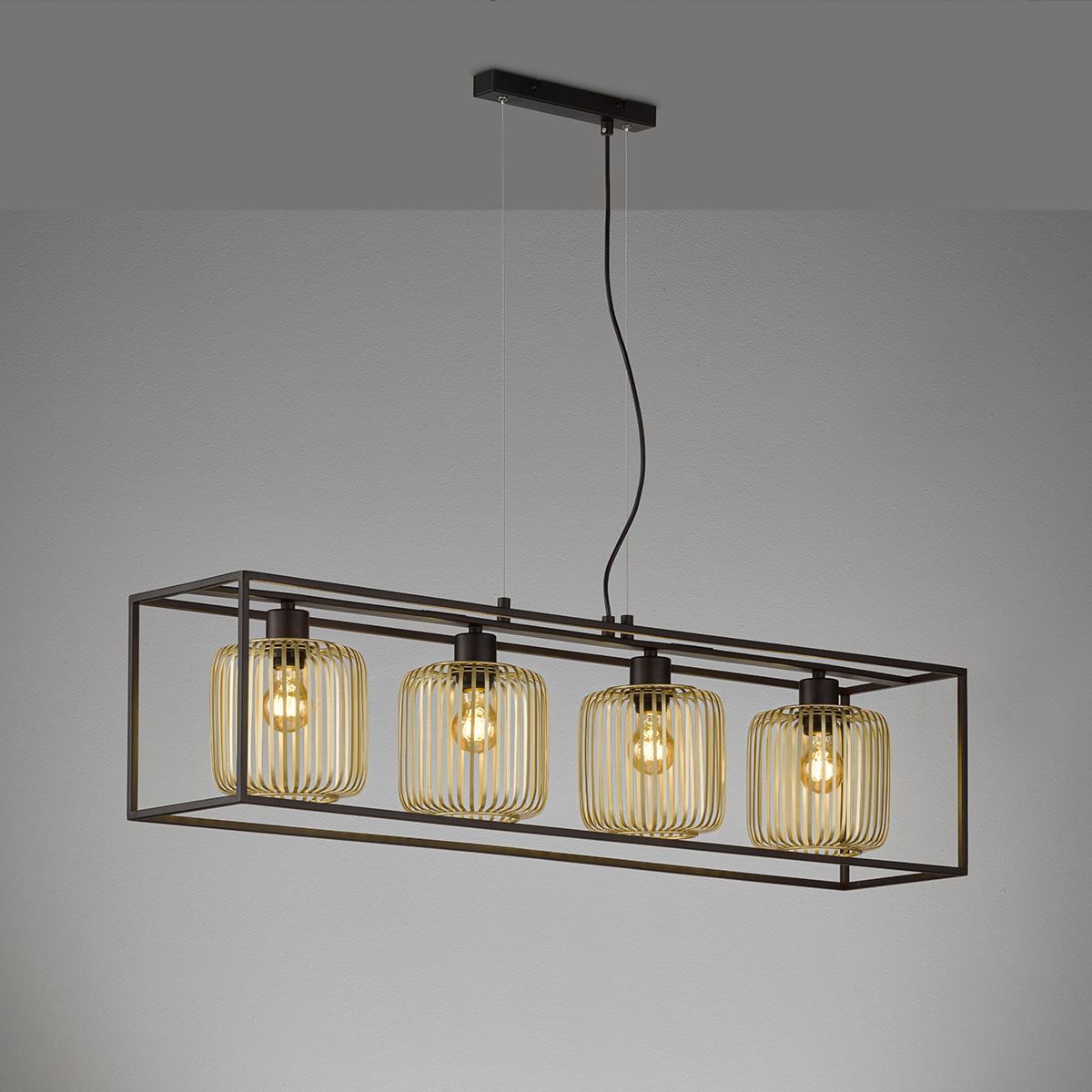 Lampadari & plafoniere: Pendelleuchte, Rahmen, Schwarz – Nuovo (secondo la descrizione) da Kreuzlingen venduto da Smart-Light 1
