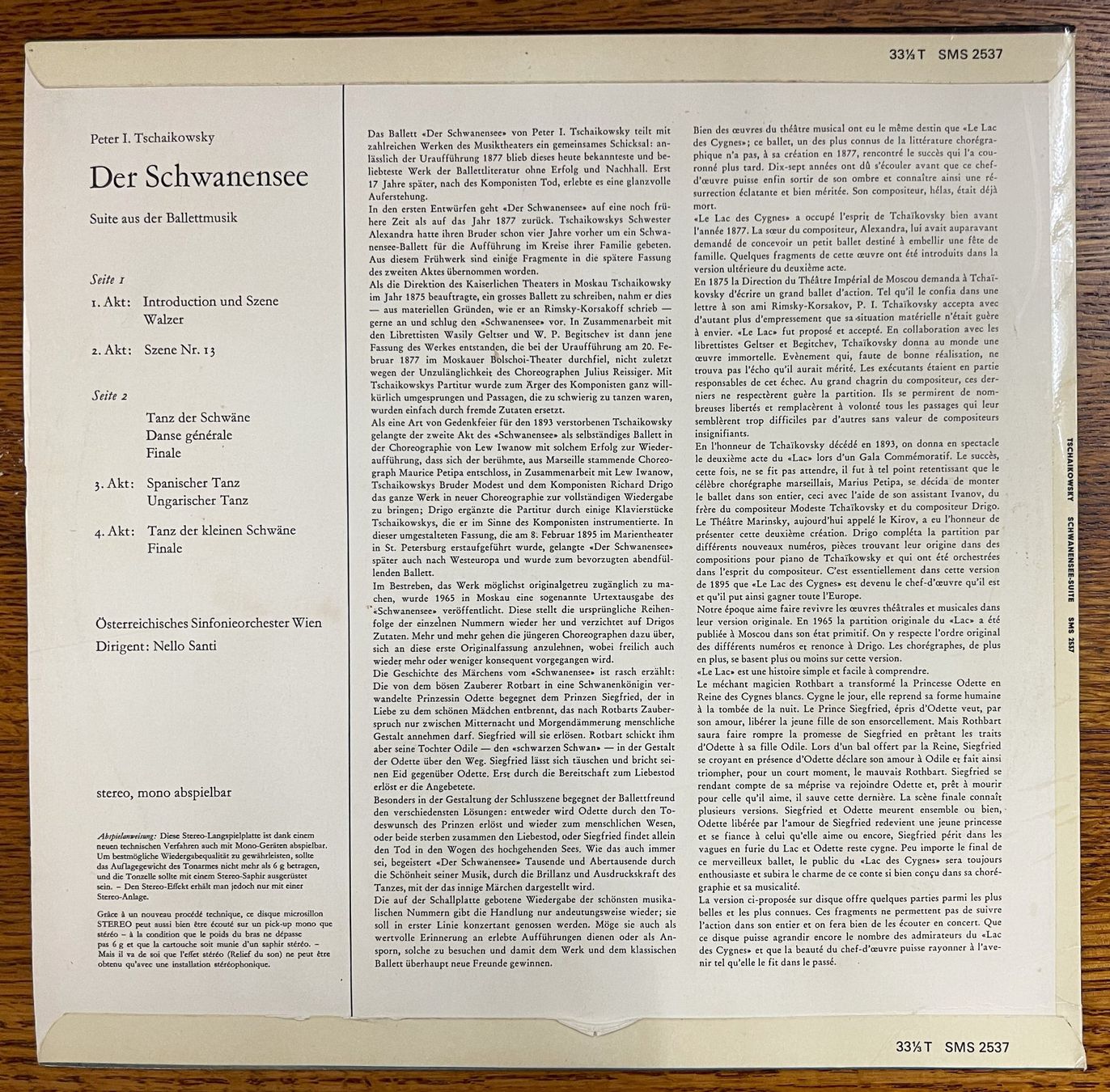 Dischi in vinile: Tschaikowsky: Der Schwanensee - LP Schallplatte – Usato da Oftringen venduto da Vucki 1