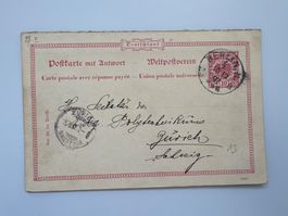 Postkarte von Berlin nach Zürich - Weltpostverein
