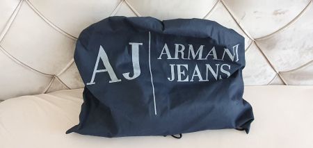 Giorgio Armani original Plüschtier Tasche Schwarz/grau neu.
