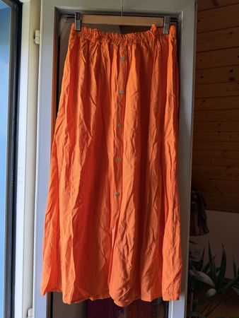 Orange Summer Skirt, Buttons