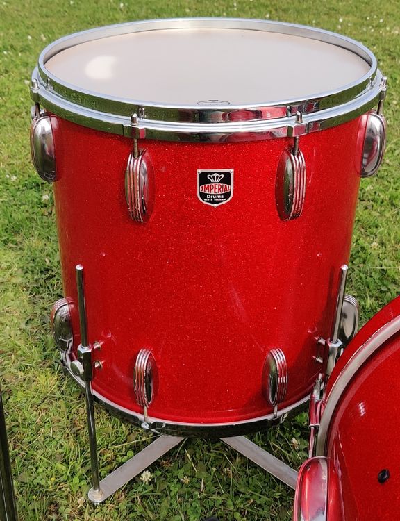 Schlagzeug Imperial Modell Rotes Sparkle Original 50er Jahre (Gebraucht ...