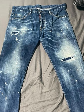 Dsquared2 Skater Jean Destroyed blau Gr. 52 Made in Italy