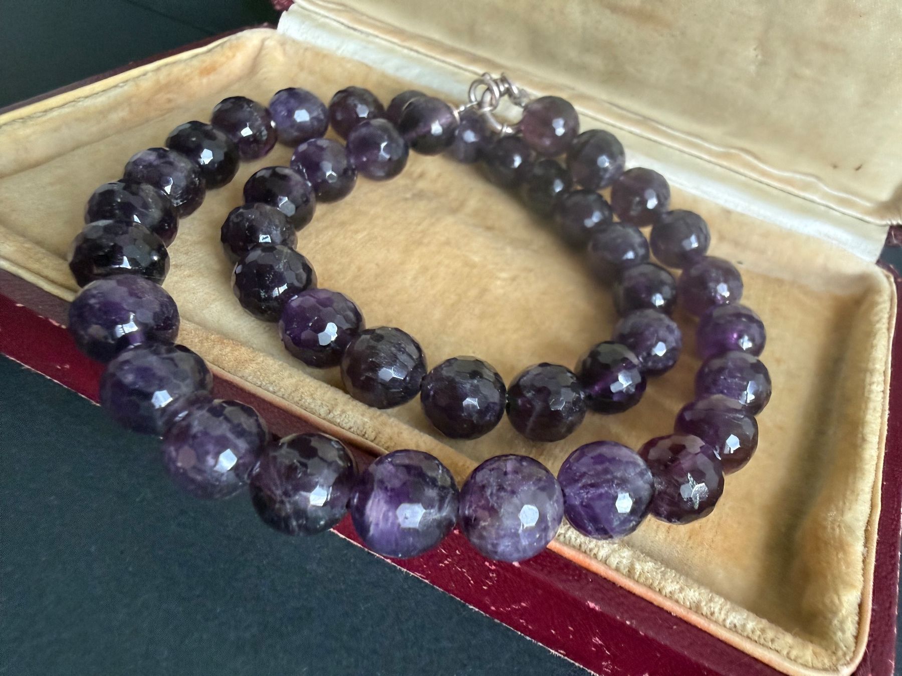 Catenine: Amethyst Kette mit Silber Verschluss 925 – Usato da Spiegel b. Bern venduto da Rogger72 1