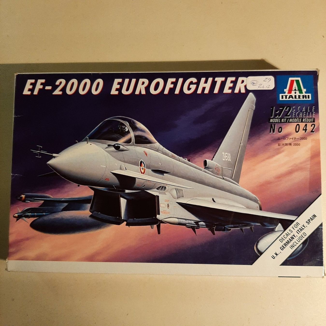 Italeri Kit di modellismo & Modellini statici: 1711 ... Eurofighter EF-2000 ... Italeri 042 – Usato da Bonstetten venduto da Benibanny59