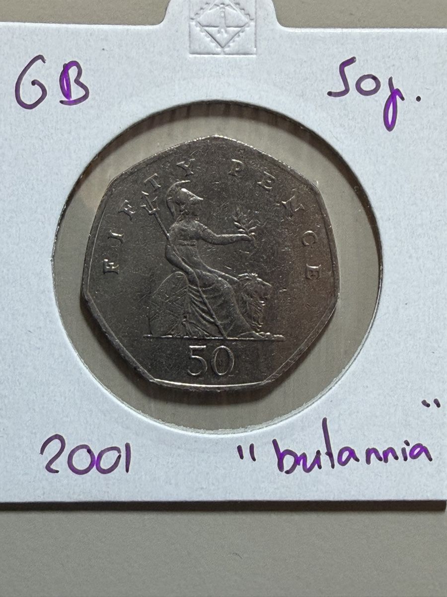 Alle Münzen: GB - 50 pence - 2001 - Britannia – Gebraucht aus Payerne von Mike1682