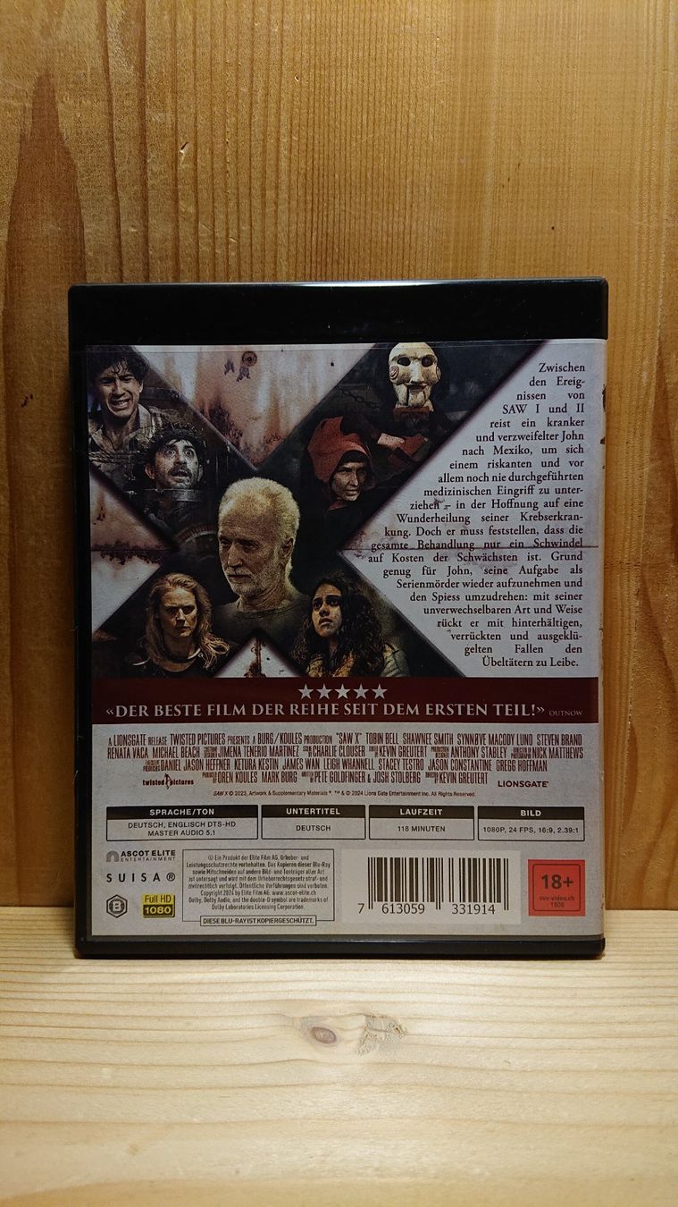 Tutti i DVDs: SAW X Blu-Ray – Usato da Wilderswil venduto da Exebub 1