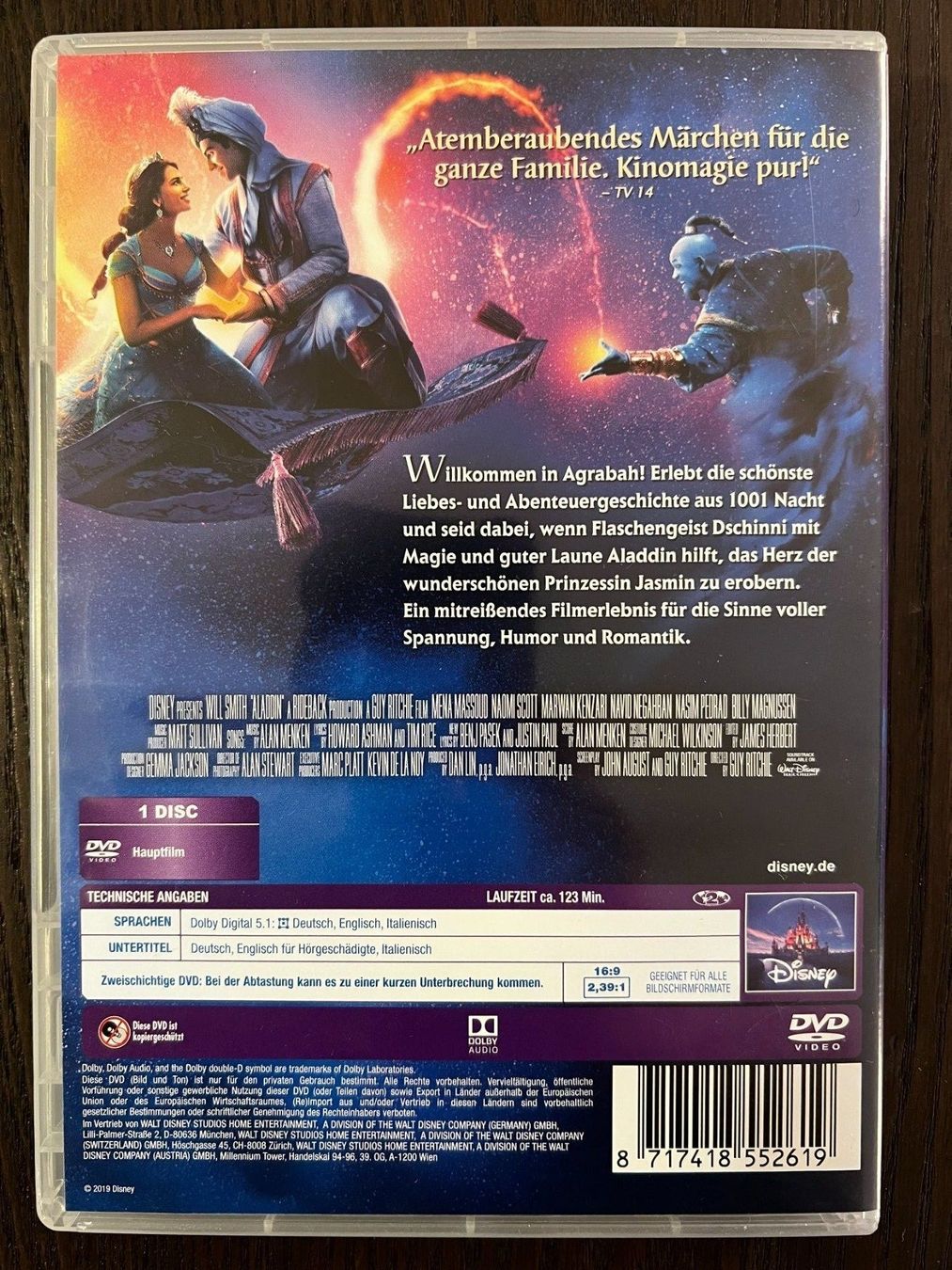 Tutti i DVDs: Aladdin – Usato da Zürich venduto da FilmFreunde 1
