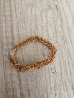 Handgemachte Loom Bändchen Armband Braun Sommer 