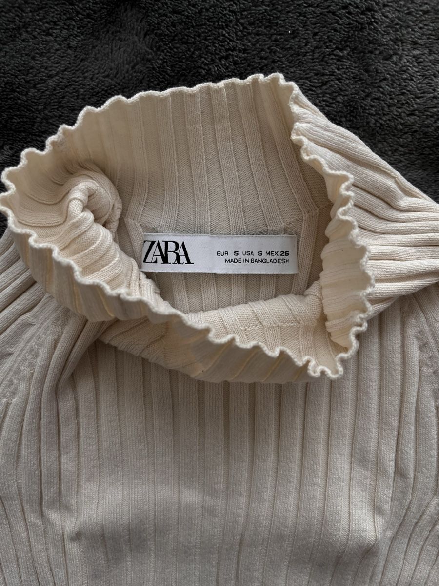 Zara Top: Pull col roulé femme, crème, taille S – Nuovo (secondo la descrizione) da Meyrin venduto da Sandra6 1