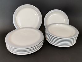 TELLER-SET 6 Essteller + 8 Suppenteller