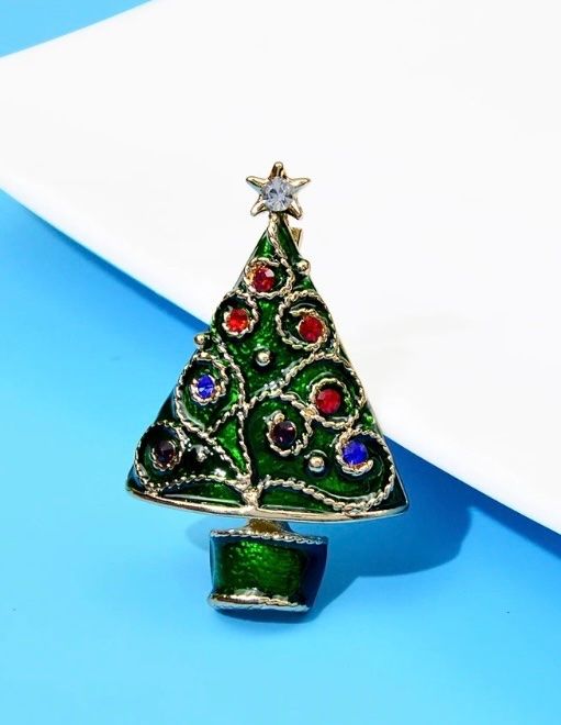 Spille & Fermagli: Brosche Christbaum ( Weihnachtsbaum) – Nuovo (secondo la descrizione) da Gams venduto da Mariawicca 1