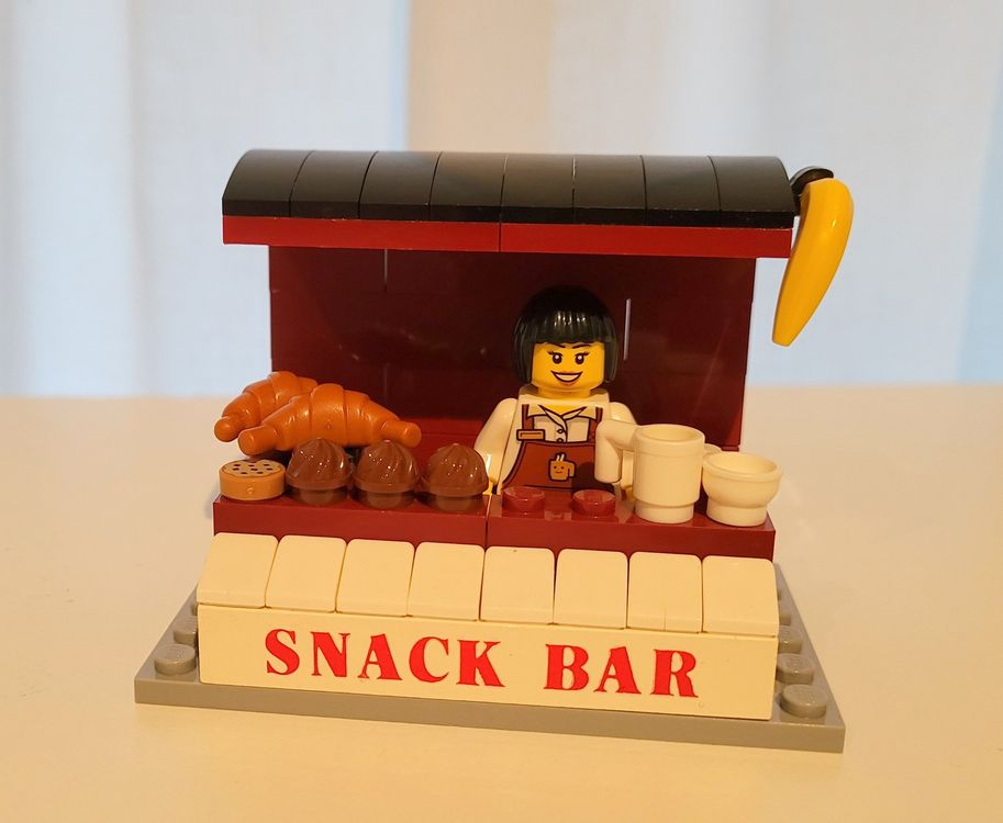 Lego Snack Bar MOC Eigenkreation mit Minifigur | Kaufen auf Ricardo