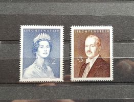 Liechtenstein Fürstin / Fürst 1960, Z-Nr. 340 / 341 *