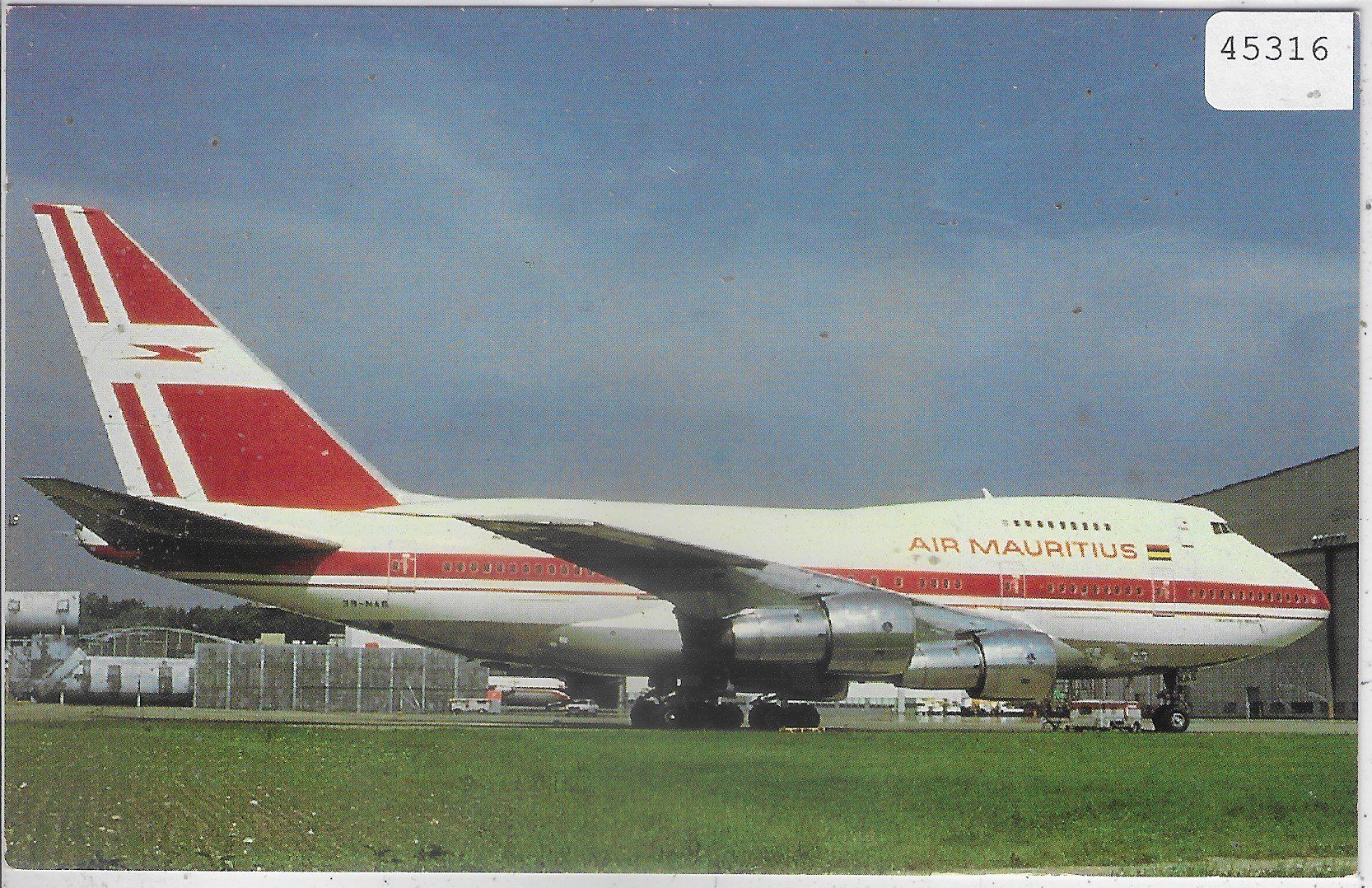 Cartoline postali: Air Mauritius - Boeing 747SP-44 – Usato da Ettingen venduto da Kartenplanet