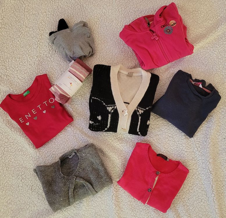 Ensemble De Vêtements Fille Benetton 7 Ans – Occasion En Très Bon état, Idéal Pour Quotidien