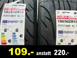 ||•  195/ 50 ZR15, NANKANG - 2 Stück /180s