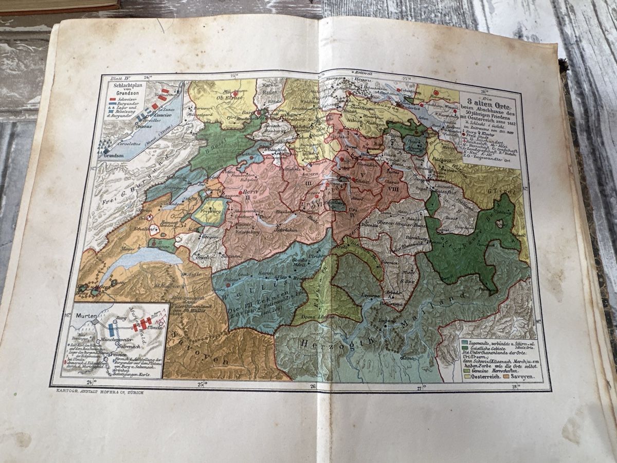 Libri: Schweizergeschichte, 1912, mit Karten, Wilhelm Oechsli – Usato da Schöftland venduto da Astika 3