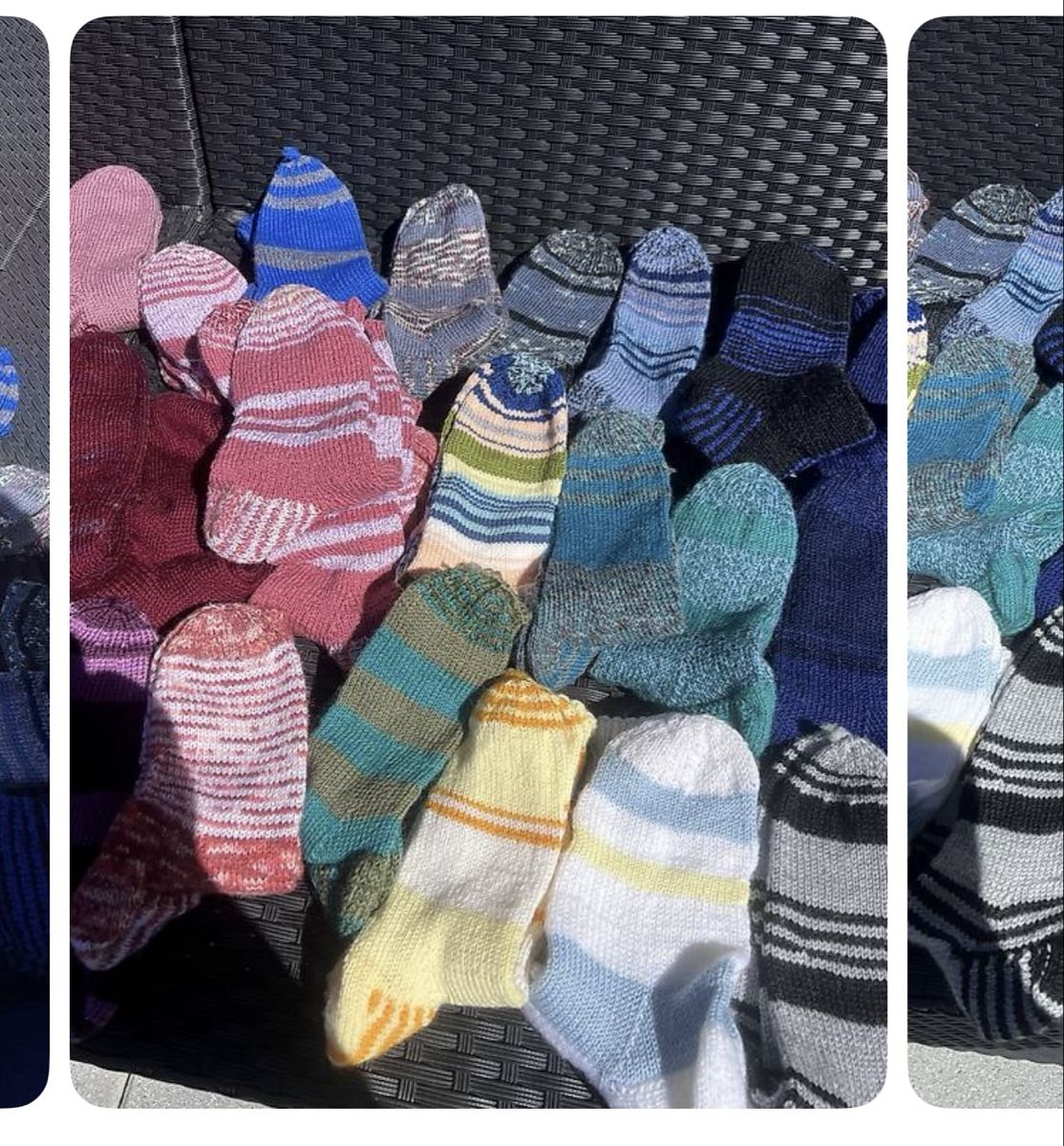 Calze: Selbstgestrickte  Wollsocken – Nuovo e nell'imballaggio originale da Bülach venduto da Cucculi 1