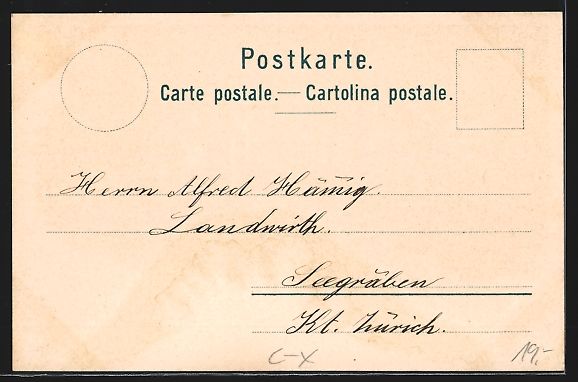 Cartoline postali: Litho Reiden, Äusseres Mitteldorf mit K – Usato da Berlin venduto da bartko-reher 1