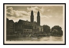 ZÜRICH - 1928 "Rathausquai - Grossmünster"