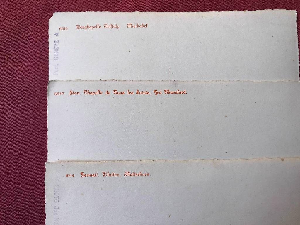 Cartoline postali: Cartes postales chapelles - E. Gyger Adelboden – Usato da Chernex venduto da Nouveaunom 4
