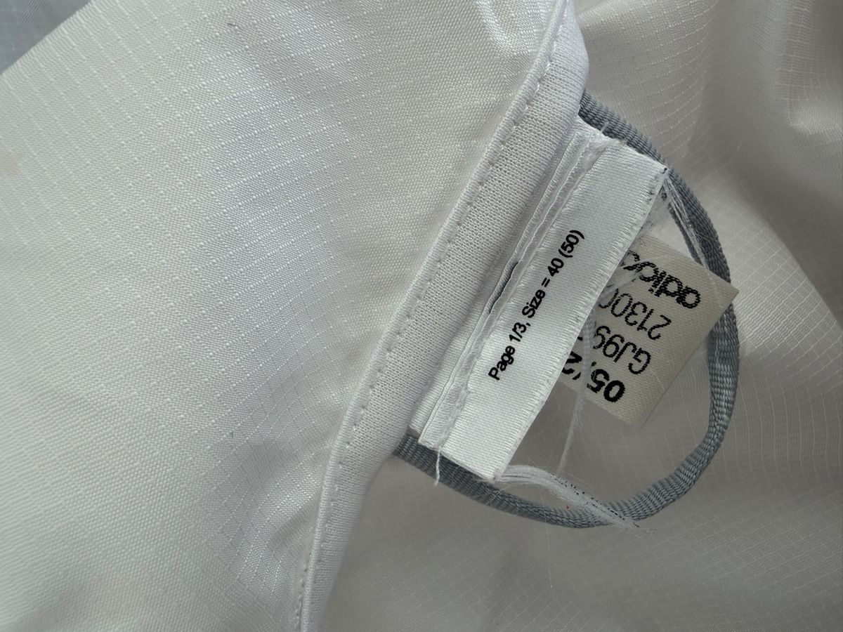 Adidas Giacche: Adidas Laufjacke weiss – Usato da Baden venduto da line_onigiri 2