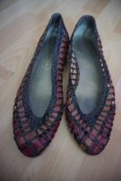 Braune Flecht-Ballerinas Gr. 38,5