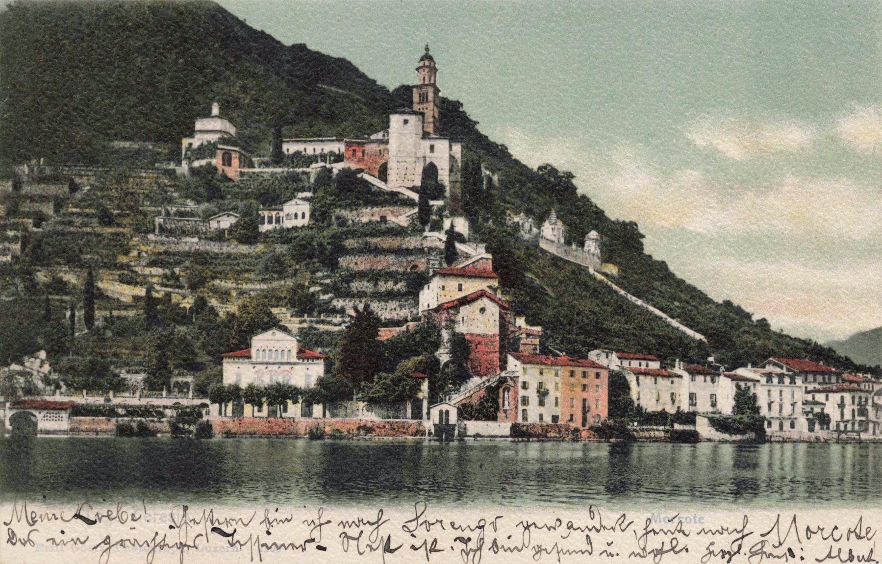 Ansichtskarten: Morcote T – Gebraucht aus Biasca von Blenio71