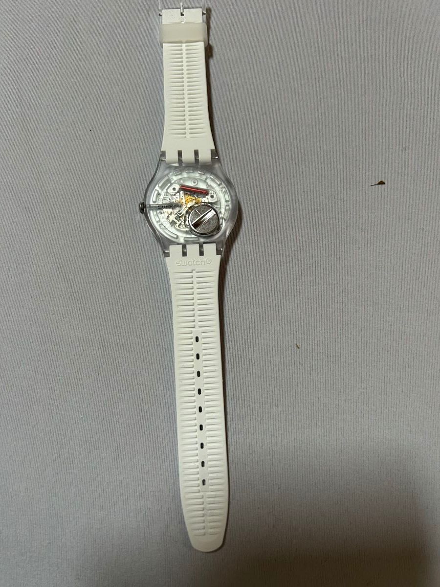 Swatch Orologi: Swatch Damenuhr weiss mit Kirschblütenmuster – Nuovo e nell'imballaggio originale da Schöfflisdorf venduto da gandig 2
