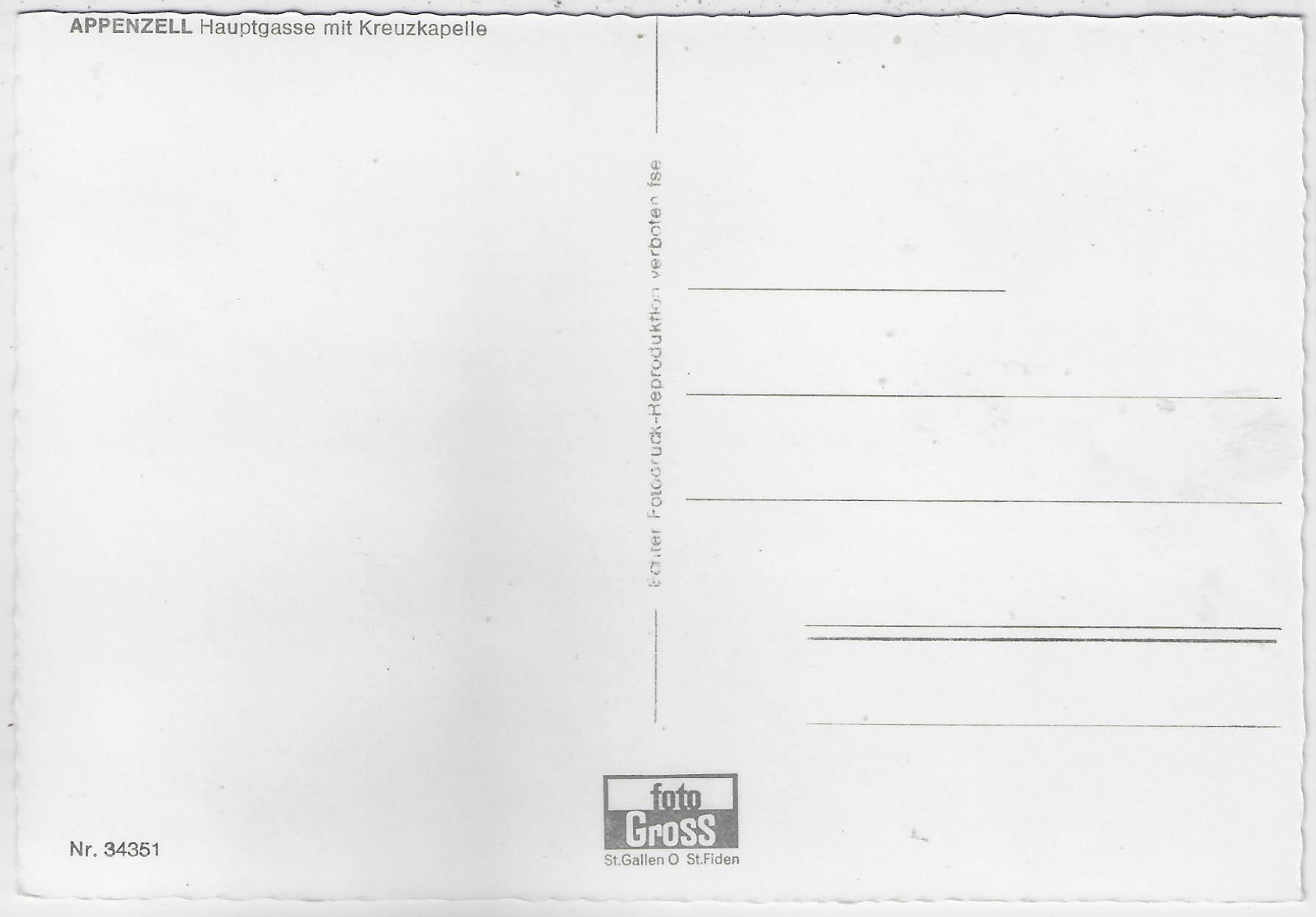 Cartoline postali: Appenzell - Dorfpartie – Usato da Ettingen venduto da Kartenplanet 1