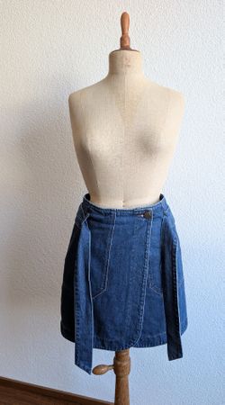 Denim Mini Skirt - Size M