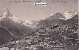 Zermatt  VS  -  EGGENALP /  Matterhorn & Dt. Blanche um 1912