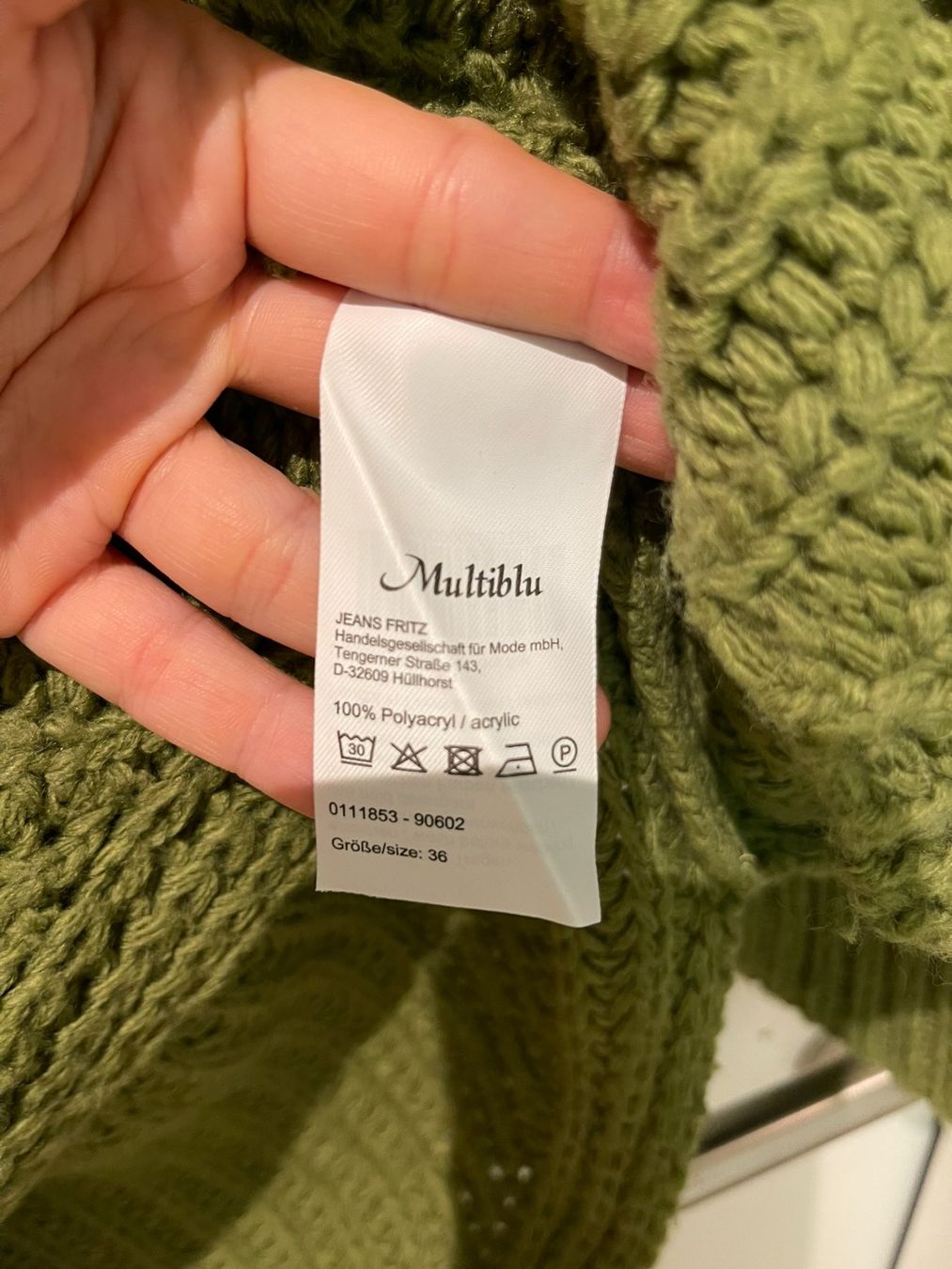Maglioni & Felpe: Strickpullover Olivgrün Gr. 36 Rollkragen – Usato da Rheineck venduto da FGeissler 2