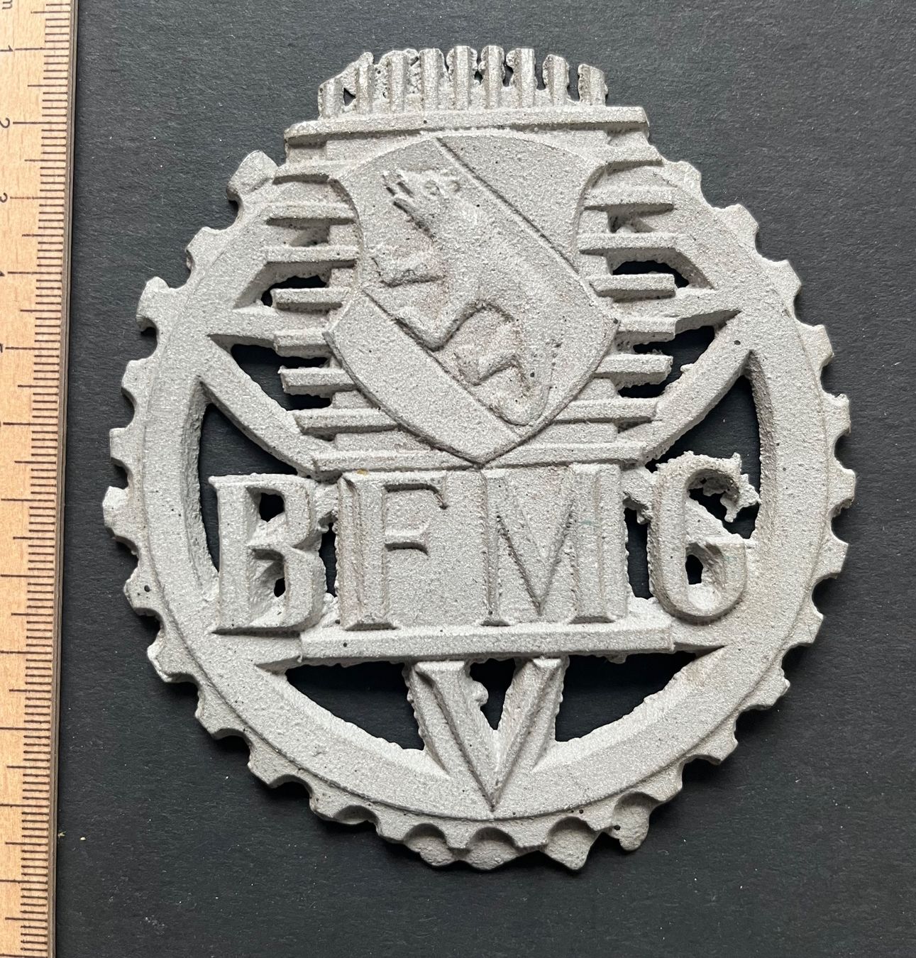 Swiss Placchette & Badge: Rohplakette, Berner Wappen BFMG V,  Aluminium – Usato da Ostermundigen venduto da DaxKarten-75
