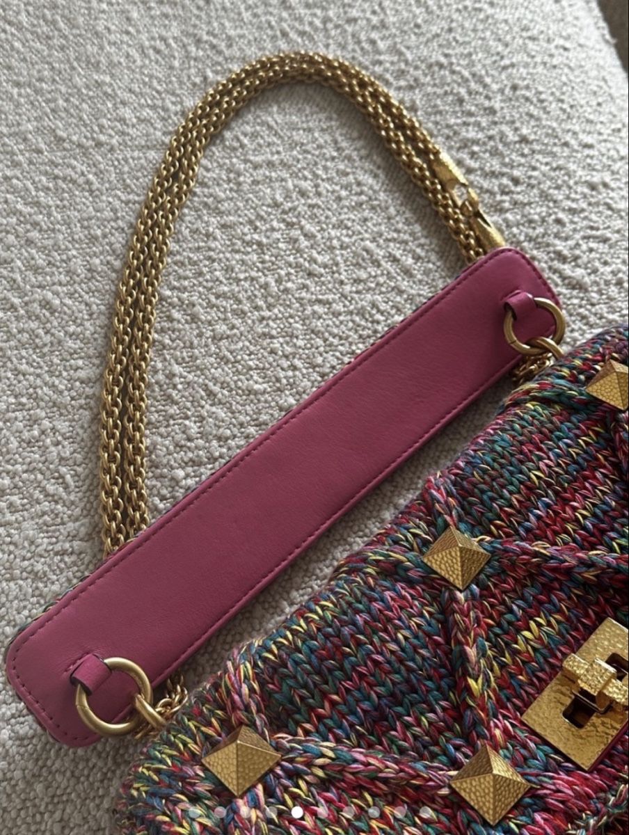 Valentino Taschen für Damen: Valentino Roman Stud Tweed Bag Multicolor – Gebraucht aus Uitikon Waldegg von sdman 4