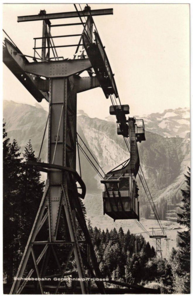 Cartoline postali: Engelberg - Luftseilbahn Gerschnialp--Trübsee – Usato da Binningen venduto da Mountainrider