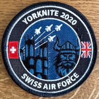 Schweizer Luftwaffe Yorknite 2020 Patch ohne Heli
