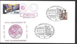 Sonderbrief 5. Jahrestag Apollo 11 USA/Deutschland 20.7.1974