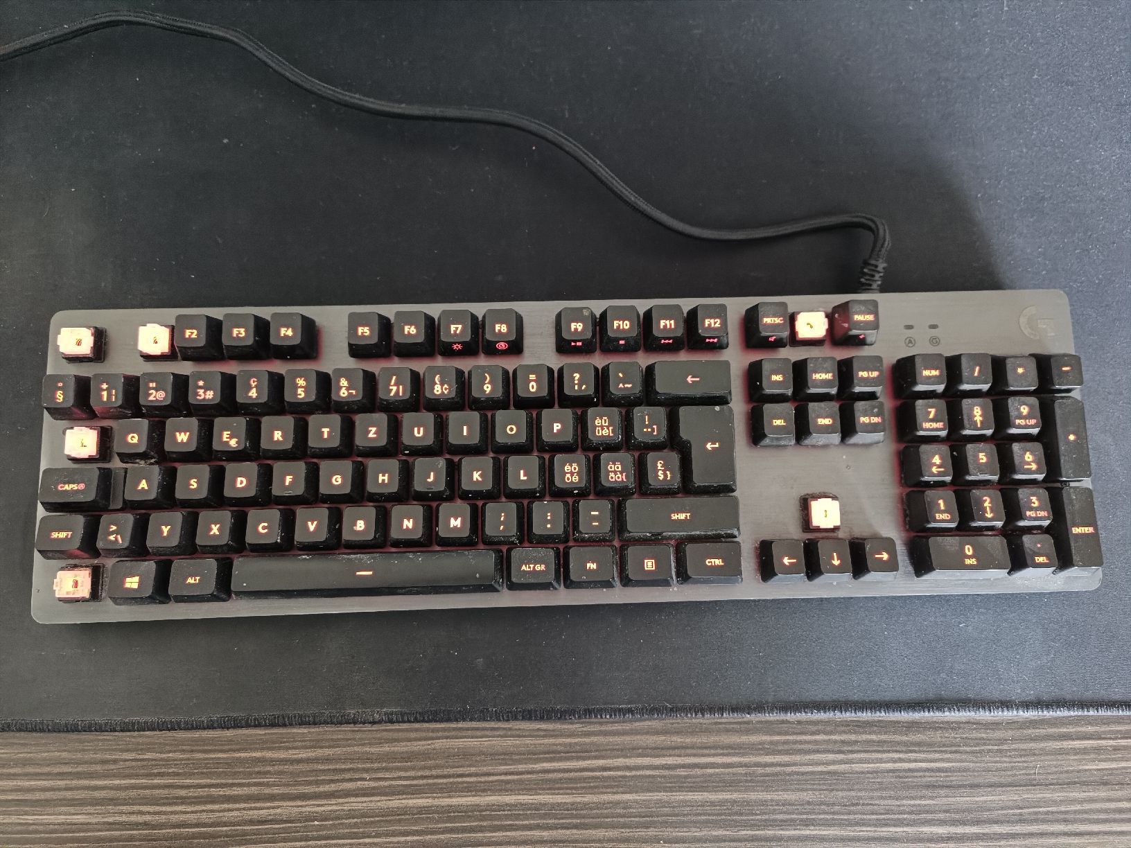 Logitech Tastiere: Logitech G Mechanical Keyboard - diverse Tasten Fehlen! – Usato da Freienbach venduto da Vibaze