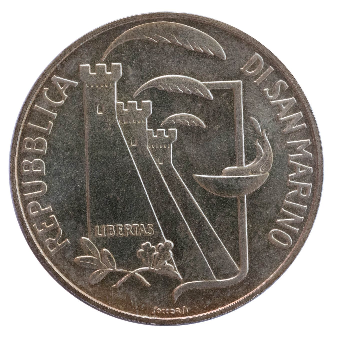 Tutti le monete: San Marino 500 Lire 1988 Silber – Nuovo e nell'imballaggio originale da Rotkreuz venduto da num_6343 1