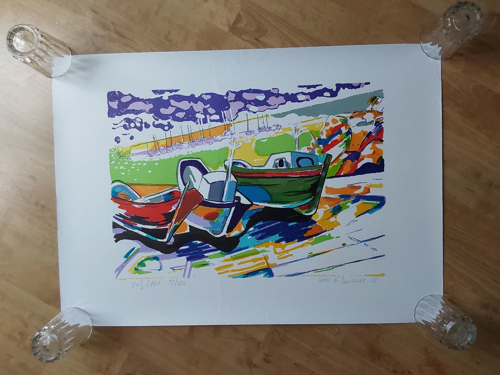 Grafica & Litografie: Hans E. Deutsch. Lithographie 50x70cm. – Usato da Steinach venduto da Chilli1957 1