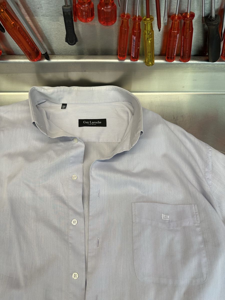 Camicie: Herren Hemd Guy Laroche blau – Usato da Schwende venduto da weesli 1
