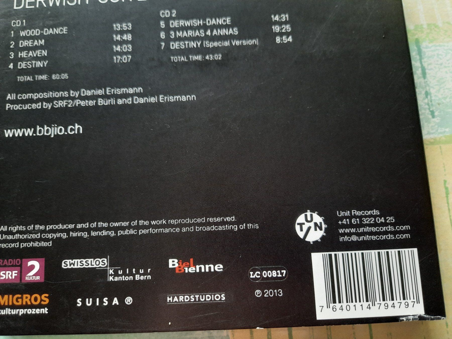 CD: Cd Bienne Jazz & ImproOrchestra / Derwish - Suite – Usato da Pully venduto da bro_n52j 4