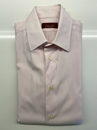 Zara Man Hemd Stretch Grösse S Slim Fit blassrosa