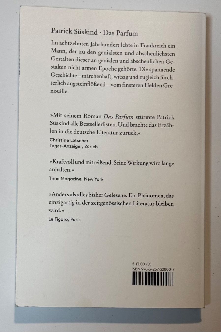 Libri: Das Parfum | Patrick Süskind – Usato da Rapperswil SG venduto da Maria_________ 1