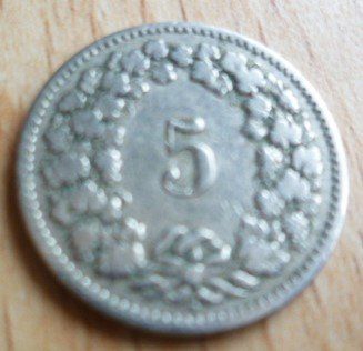 Tutti le monete: CH Münze 5 Rp Jg. 1908 – Usato da Effretikon venduto da Heimstudio 1
