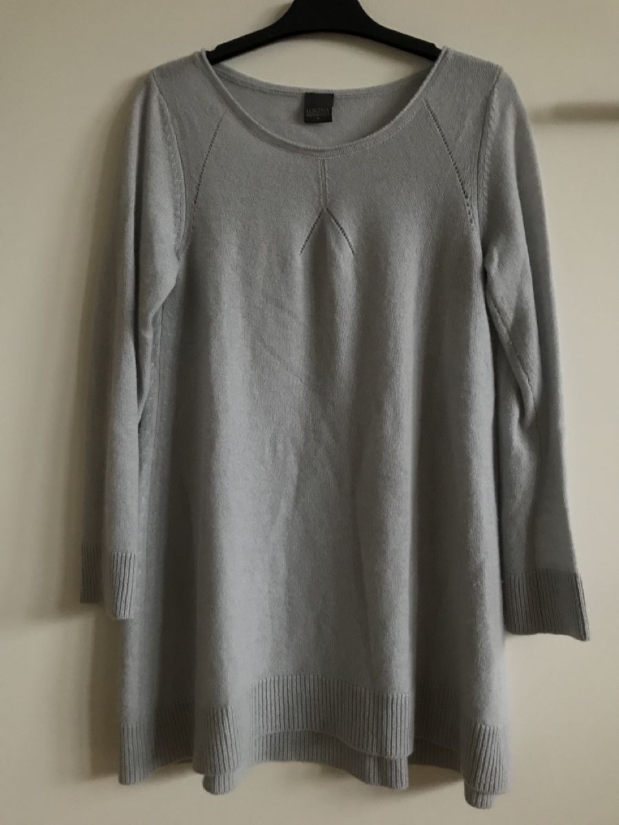 Pullover & Sweatshirts: Pull Cachemire Lorena Antoniazzi, T38 CH, gris bleu clair – Neu (gemäss Beschreibung) aus Morges von sandy069