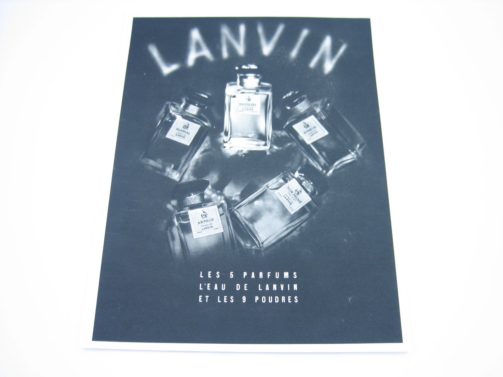 Foto & Immagini: Lanvin Paris Parfüm altes Werbeblatt – Usato da Zürich venduto da Tomi118 3