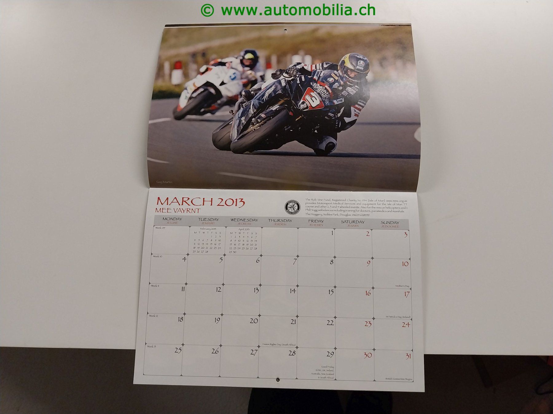 Calendari: Isle of Man 2013 Kalender – Usato da Weingarten-Kalth venduto da Bettelbruenneli 3
